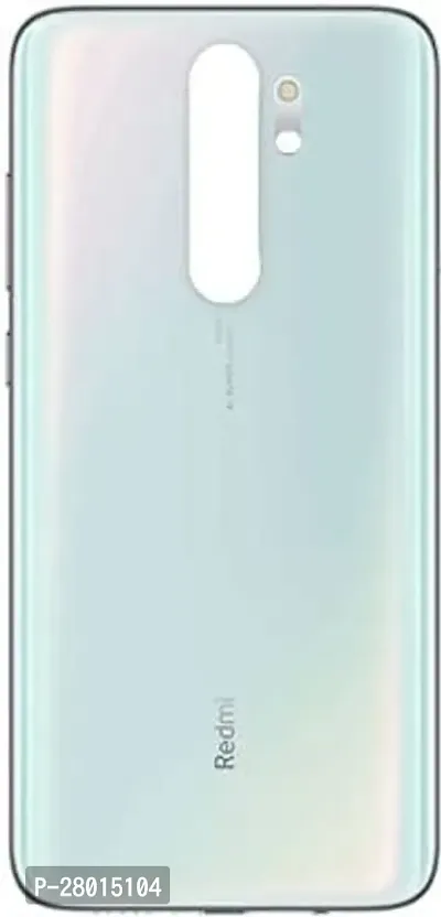 APPSTER Replacement Glass Back Cover Battery Door Housing Panel For Xiaomi Redmi Note 8 Pro (White)
