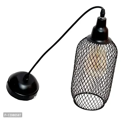 Virya Bottle Shape Pendent Light Holder Type e-27 Size (Bulb not Included)-thumb3