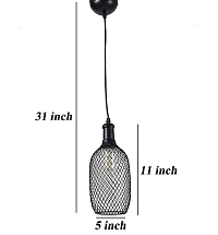 Virya Bottle Shape Pendent Light Holder Type e-27 Size (Bulb not Included)-thumb3