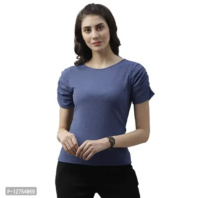 PoshBery Women Blue Top (ATP-4695_Blue_S)-thumb0