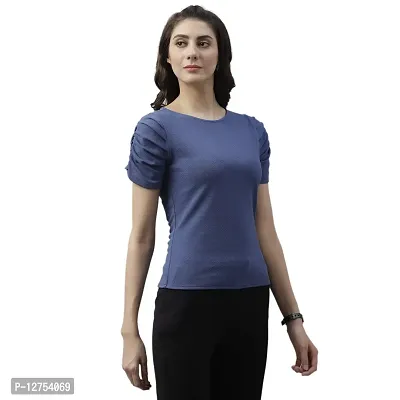 PoshBery Women Blue Top (ATP-4695_Blue_S)-thumb3