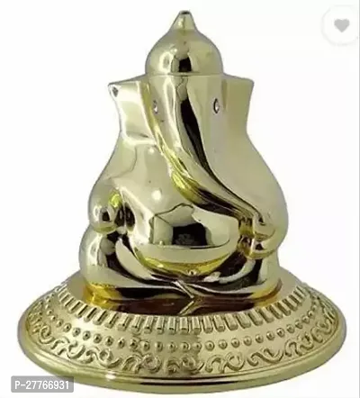 Golden Metal Bal Ganesh Idol Murti for Home Decor