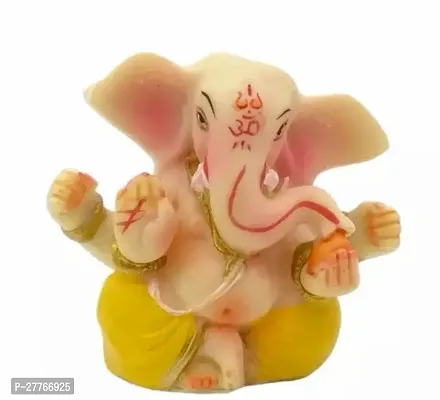 6 Cm Lord Ganesh Statue Poly Marble Idol