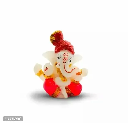 Marble Car Ganesha Idols for Dashboard