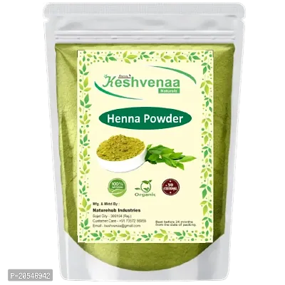 keshvenna natural organic henna powder (sojat,rajasthani)for hair (dye) color-200gm-thumb0