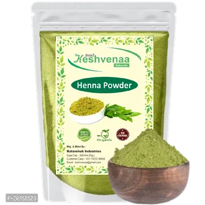 Keshvenna Natural Sojat Famos Henna (mehandi) Powder For Hair (dye) Color,Hair Growth  Hand Design--400gm-thumb2