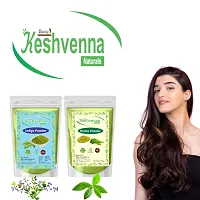 Keshvenna Naturals 100% Pure and Natural Henna Powder and Indigo Powder for  black Hair combo/ /Natural Hair Dye/Hair Color(50 gm Henna + 50gm Indigo =100gm-thumb1