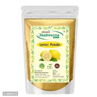 Keshvenna Natural Lemon Fruit Peel Powder | Citrus limonum - For Hair,face Skin Care -100gm-thumb0