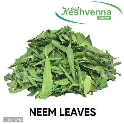 Keshvenna Naturals 100% Natural Dry Neem Leaves For Hair Care ,Face  Skin Care (100 g)-thumb0