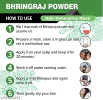 Keshvenna Naturals bhringhraj Powder | Eclipta alba for Hair Care natural hair shampoo (100 gm)-thumb2