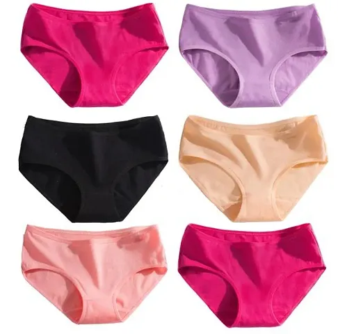 Womens Solid Panty Combo