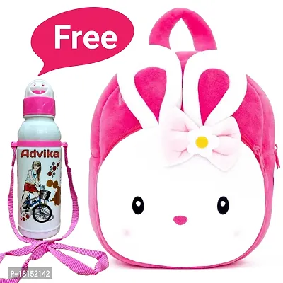 SCHOOL BAG for Kids Soft Plush Backpack for Small Kids Nursery Bag Kids Gift (Age 2 to 6 Years) (Nursery/Play School) Plush Bag-thumb0