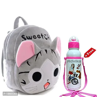 Sweetchi School Bags for Kids Boys and Girls- Decent school bag for girls and boys Printed Pre-School For (LKG/UKG/1st std) Child School Bag-thumb0