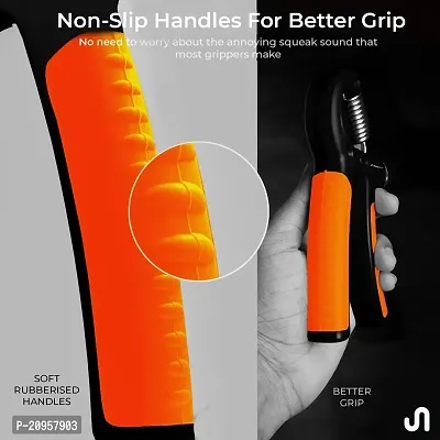 Adjustable 10 to 40 Kg Hand Exerciser Hand Grip/Fitness Grip Orange Colour-thumb3