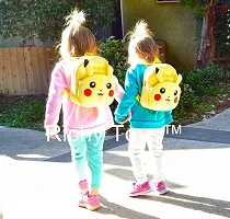 Pikachu School Bag for Kids Soft Plush Backpack for Small Kids Nursery Bag Kids Gift (Age 2 to 6 Years) (Nursery/Play School) Plush Bag pack-thumb2