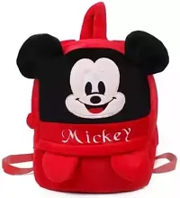 Kids School Bag Cute Mickey Headup  Free With Geomery Box/Bottel Backpacks for Girls/Boys/Animal Cartoon Mini Travel Bag Backpack for Kids Girl Boy (2-6 Years)-thumb1