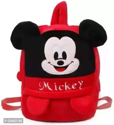 Kids School Bag Cute Mickey Headup  Free With Geomery Box/Bottel Backpacks for Girls/Boys/Animal Cartoon Mini Travel Bag Backpack for Kids Girl Boy (2-6 Years)-thumb2