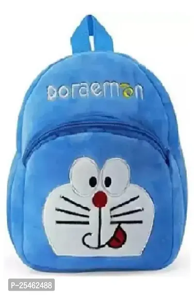 Kids School Bag Doremon Good Fevric Soft Plush Backpacks Cartoon Baby Boys/Girls Plush Bag (Blue, Pink, 10 L)-thumb4