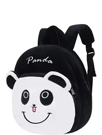 Kids School Bag Cute Black Panda Free Geometry Box With Bottel Backpacks for Girls/Boys/Animal Cartoon Mini Travel Bag Backpack for Kids Girl Boy (2-6 Years)-thumb2