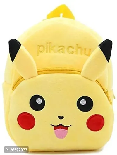 Classy Printed Pikachu Kids School Bag +Water Bottle+Lunch Box For Baby Girls Boys Age 2-5 Years-thumb3