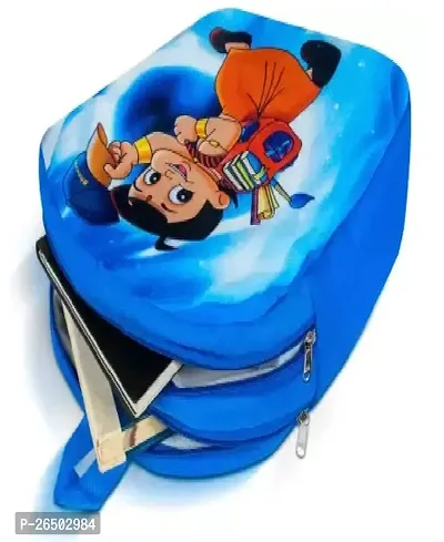 Classy Printed Chhota Bheem Kids School Bag With Free Water Bottle And Lunchbox For Boys Girls Age 2-5 Years-thumb2