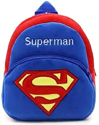 Superman Kids School Bag Soft Plush Backpacks Cartoon Boys Girls Baby (2-5 Years) Pack Of 4-thumb3