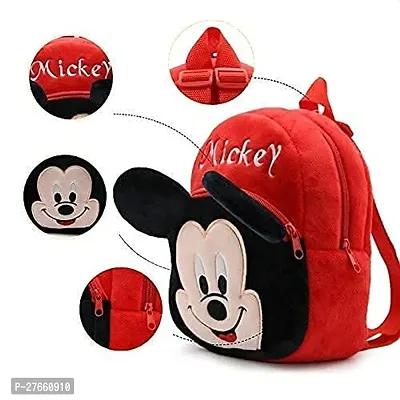 Mickey Kids School Bag Soft Plush Backpacks Cartoon Boys Girls Baby (2-5 Years) Pack Of 4-thumb3