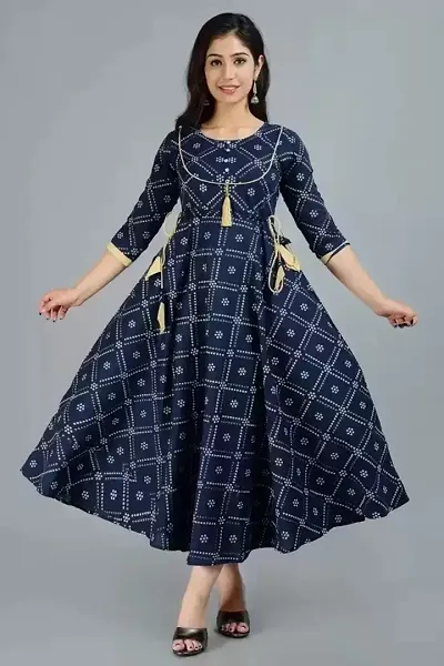 Plus Size Cotton Solid Straight Kurta