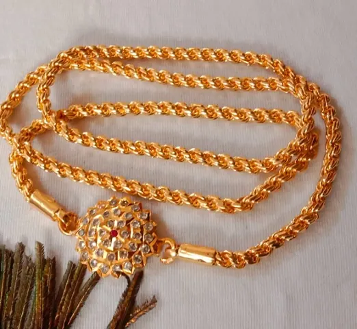 Beautiful Impon Mugappu with 1gram Thali chain a for woman's ladies