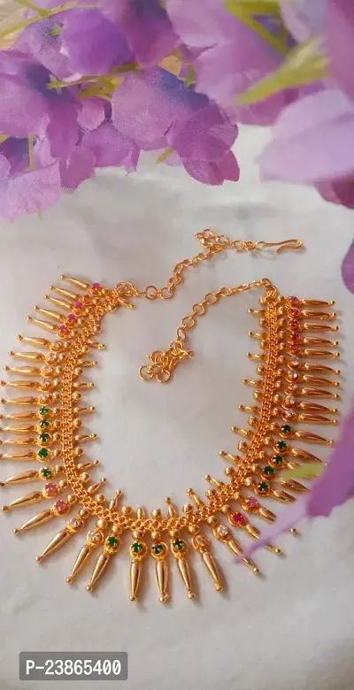 Buy Ultimate Quality Impon Kerala Kollam Mullai Poo Design Necklace Chain Online In India At Discounted Prices