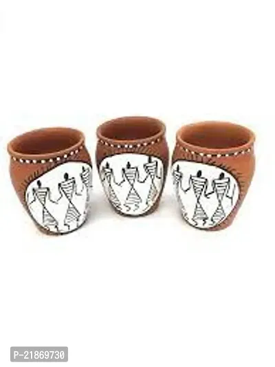 Traditional Kullad Tea Cups for Serving Coffee and Milk Pack Of 3-thumb0