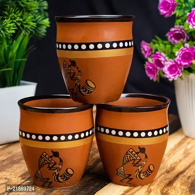 Traditional Kullad Tea Cups for Serving Coffee and Milk Pack Of 3