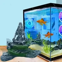 Gaurvi EnterprisesYogi Statue Ornament for Aquarium Fish Tank Decoration 16Cm River Rock  FOR  Aquarium tank-thumb4