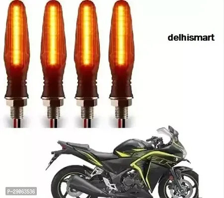 B Rider Front, Rear LED Indicator Light for Hero, Honda, , Royal Enfield, Suzuki, TVS, Yamaha, Mahindra, Bullet, Datsun, KTM, Kawasaki Universal For Bike (Yellow)