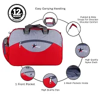 Perfectstar 60 Liter Duffle Bag | Luggage Bag | Trevaling Bag | Treval dufflebag with 2 Wheel (REDGrey)-thumb2