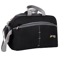 Perfect Star Sise Large 75 Liter Travel with 2 Wheels Duffle Bags for Travel Duffle with Trolly Luggage Bag Polyester (Black Grey)-thumb4