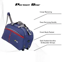 perfect star Duffle Bag for Travel Whith Wheel Shoulder Duffle Size 65 Litre Extra Large Men and Women Polyester with Tommy Hilfiger-thumb4
