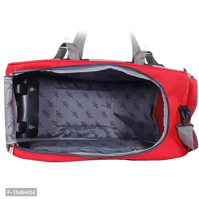 Perfectstar 60 Liter Duffle Bag | Luggage Bag | Trevaling Bag | Treval dufflebag with 2 Wheel (REDGrey)-thumb4