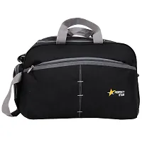 Perfect Star Sise Large 75 Liter Travel with 2 Wheels Duffle Bags for Travel Duffle with Trolly Luggage Bag Polyester (Black Grey)-thumb3