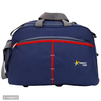 perfect star Duffle Bag for Travel Whith Wheel Shoulder Duffle Size 65 Litre Extra Large Men and Women Polyester with Tommy Hilfiger-thumb0