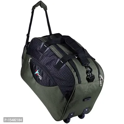 Perfectstar 60 Liter Duffle Bag | Luggage Bag | Trevaling Bag | Treval dufflebag with 2 Wheel (Green)