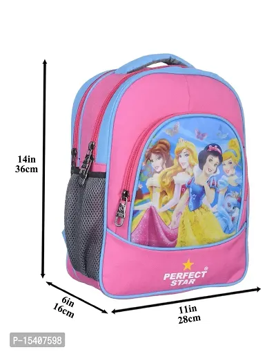 Disney Polyester 36 cms kisd LKG UKG giral backpack smart barbie bags pink colour-thumb5