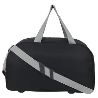 Perfect Star 40 Liter Waterproof Polyester Small Duffle Bag Ultra Light Travel Duffel Bag for Men  Women (Black-Red)-thumb2