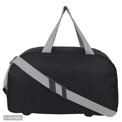 Perfect Star 40 Liter Waterproof Polyester Small Duffle Bag Ultra Light Travel Duffel Bag for Men  Women (Black-Red)-thumb3