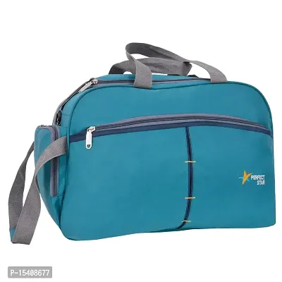 perfect star Duffle Bag for Travel Whith Wheel Shoulder Duffle Size 65 Litre Extra Large Men and Women Polyester with Tommy Hilfiger (TealNavy)-thumb0