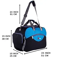 Perfectstar 60 Liter Duffle Bag | Luggage Bag | Trevaling Bag | Treval dufflebag with 2 Wheel (Black)-thumb1