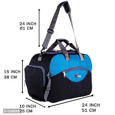 Perfectstar 60 Liter Duffle Bag | Luggage Bag | Trevaling Bag | Treval dufflebag with 2 Wheel (Black)-thumb2