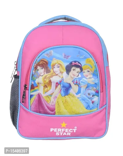 Disney Polyester 36 cms kids LKG UKG girl Kids backpack (Pink color girls school bag Small Size use for Girls