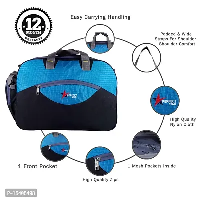 Perfectstar 60 Liter Duffle Bag | Luggage Bag | Trevaling Bag | Treval dufflebag with 2 Wheel (Black)-thumb4