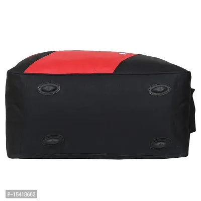 Perfect Star 40 Liter Waterproof Polyester Small Duffle Bag Ultra Light Travel Duffel Bag for Men  Women (Black-Red)-thumb5
